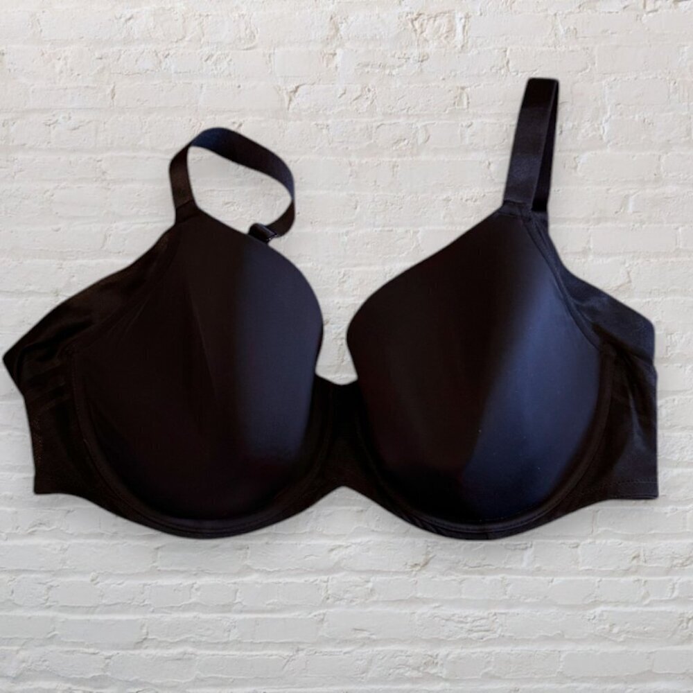 PARAMOUR Marvelous Side Smoothing Full Coverage Underwire T-Shirt Black Bra 34G